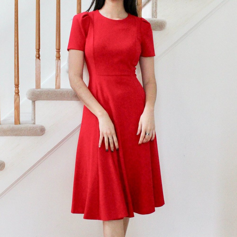 Calvin Klein Midi Red Dress